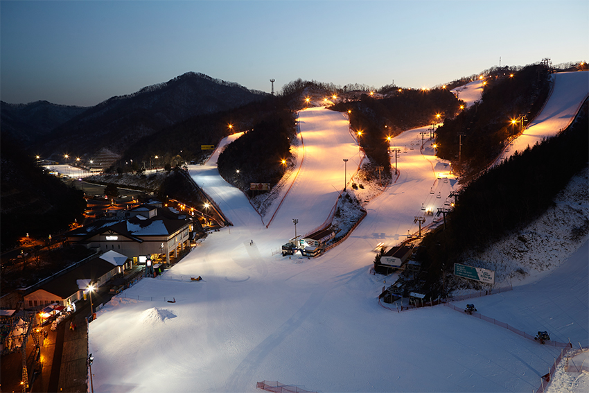 Горные лыжи в Южной Кореи